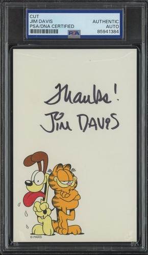 Jim davis signed cut - davis,